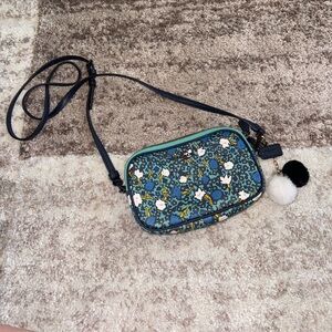 Coach crossbody purse, double pocket